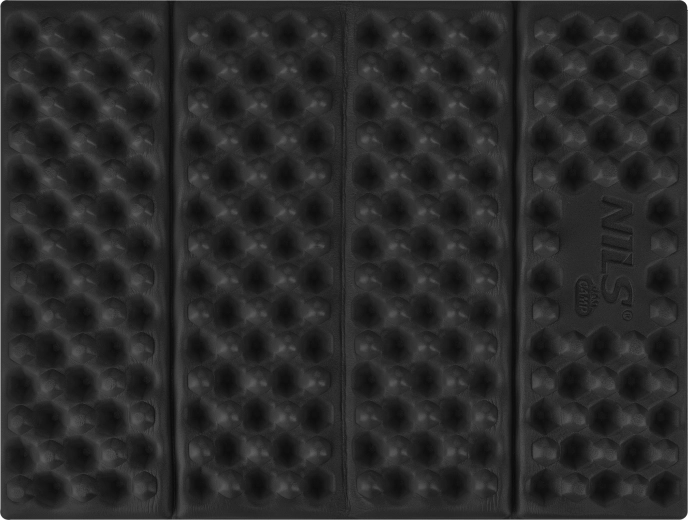 Sammenklappeligt skumsæde med reflekterende lag NILS Camp, sort