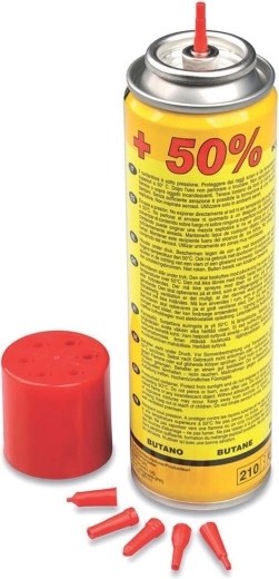 Butangas til lighter 300 ml med 6 påfyldningsdyser