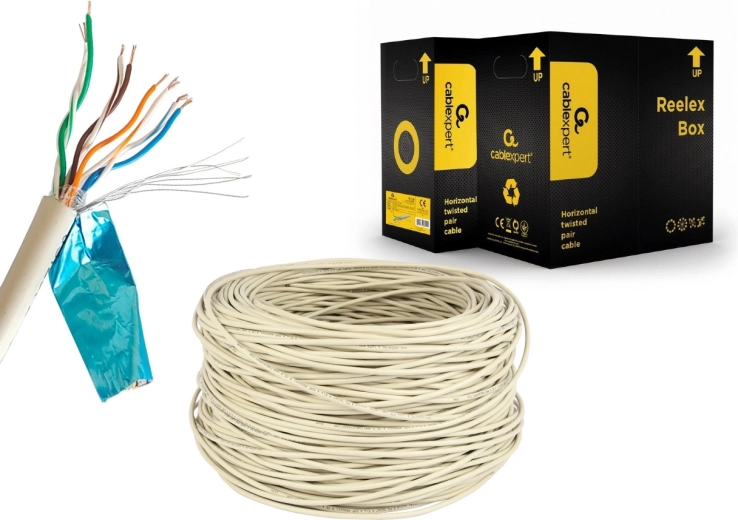 Afskærmet FTP-kabel Cat 5e CCA 305 m