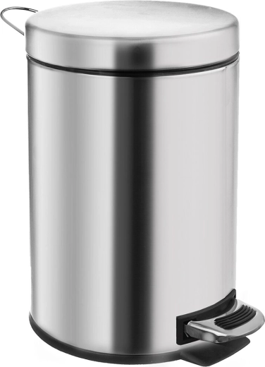 Orion affaldsspand i rustfrit stål med pedal 5 l