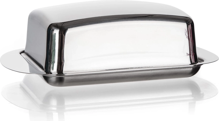 Smørboks i rustfrit stål EXCELLENT 17 × 10,6 × 5,5 cm