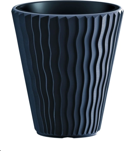 Blomsterkrukke Prosperplast Sandy Slim antracit 37 l