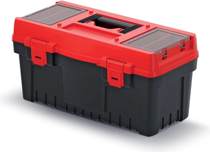 Værktøjskasse EVO, 548 × 274 × 286 mm, rød