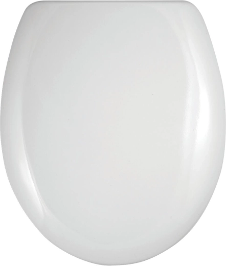 Universelt plast toiletsæde med plastbeslag