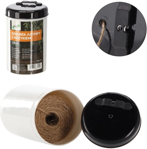 Jutesnor 100 m i rør med kniv