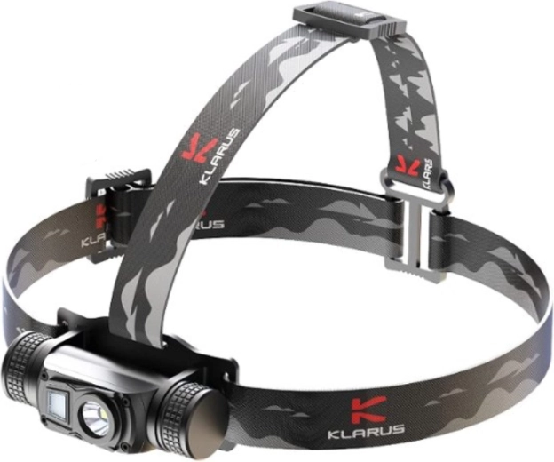 Klarus HL1 pandelampe med dobbelt LED 1200 lm, USB-opladning, 18650 batteri 2600 mAh