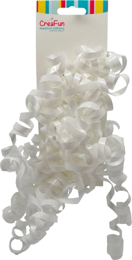 Gavebånd i metallic, hvid, 2 stk. (6 mm)