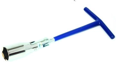 Leddet topnøgle til tændrør 21 mm