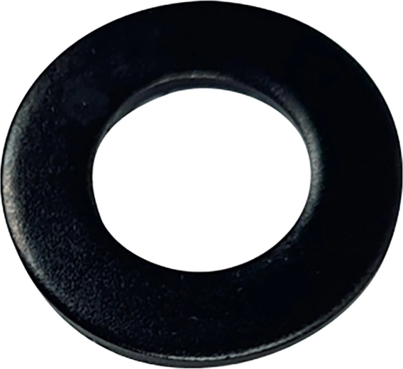 Flad skive M4 sort – sæt med 30 stk.