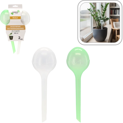 Sæt med vandingskugler til stueplanter, 2 stk.