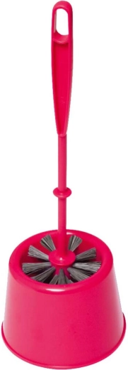 WC-sæt mini, rundt i plast, børstediameter 7,5 cm, mix af farver