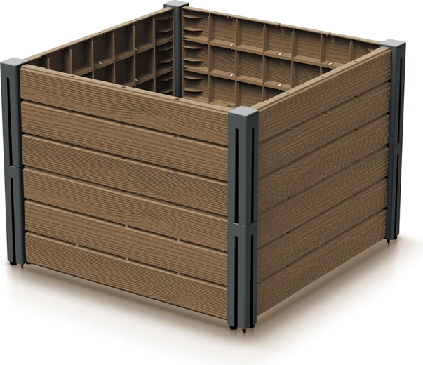 Højbed Base Plant – modulært plastbed til have, terrasse og altan