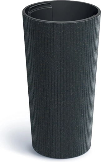 Blomsterkrukke Lamia Slim Eco Wood antracit