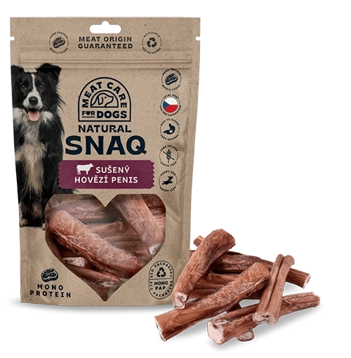Tørret oksepenis til hunde 200 g – DOG SNAQ