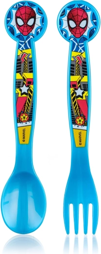 Plastbestik til børn SPIDERMAN, sæt med 2 dele