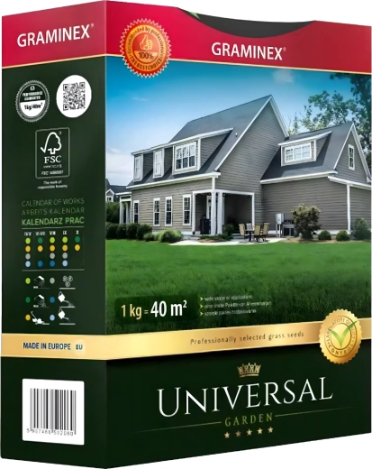 Premium universal græsfrøblanding 1 kg – robust og tæt græsplæne