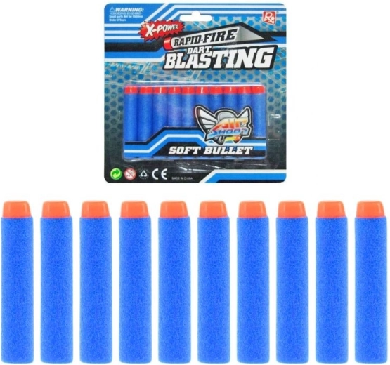 Skumammunition til legetøjspistol – sæt med 10 stk.