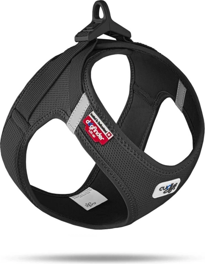 Curli hundesele Air-Mesh med spænde sort 3XS (1,5–3 kg)