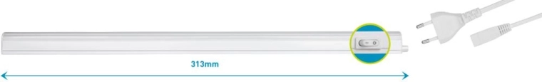 Retlux LED-armatur T5 4 W 30 cm