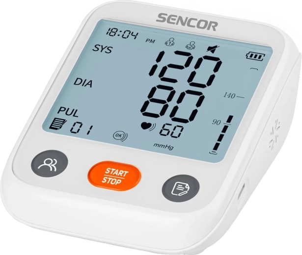 Sencor digital blodtryksmåler til overarmen SBP 1150WH