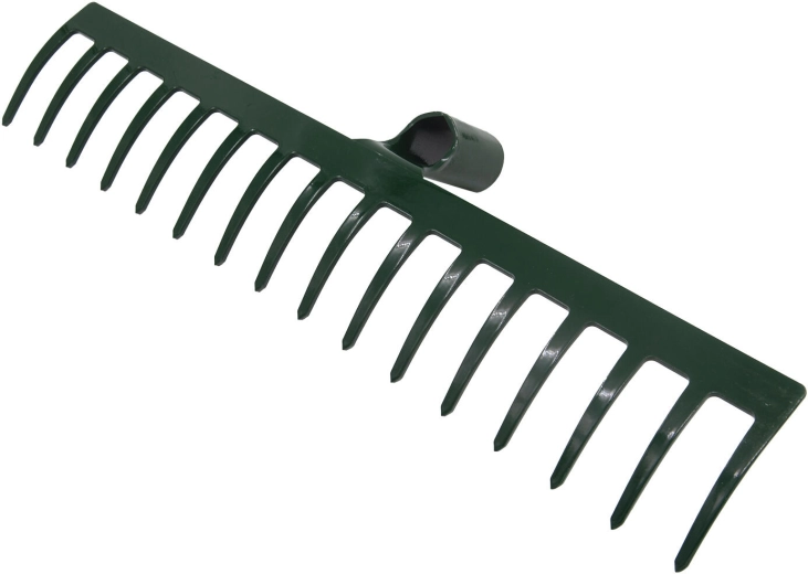 PROFI rive i stål med 16 tænder, 45,5 cm uden skaft