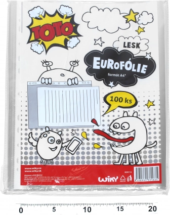 Gennemsigtig hængepose til dokumenter A4 - blank