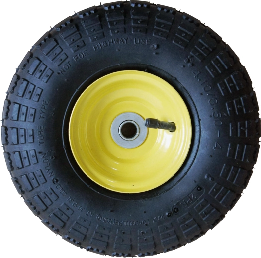 Oppusteligt hjul til vogne, diameter 260 mm, aksel 16 mm