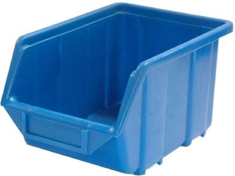 Skråt opbevaringskasse 165 × 110 × 75 mm, bæreevne 2 kg, plast