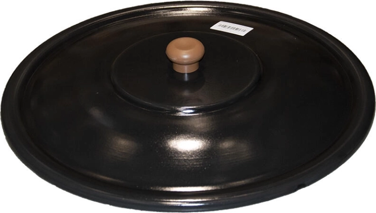 Låg til 14 l gryde – emaljeret sort