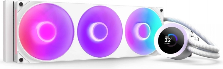 NZXT Kraken Plus 360 rgb lcd hvid AIO-vandkøling til processor