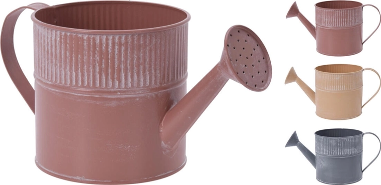 Dekorativ urtepotte i kandeform, metal, 13 × 12 cm