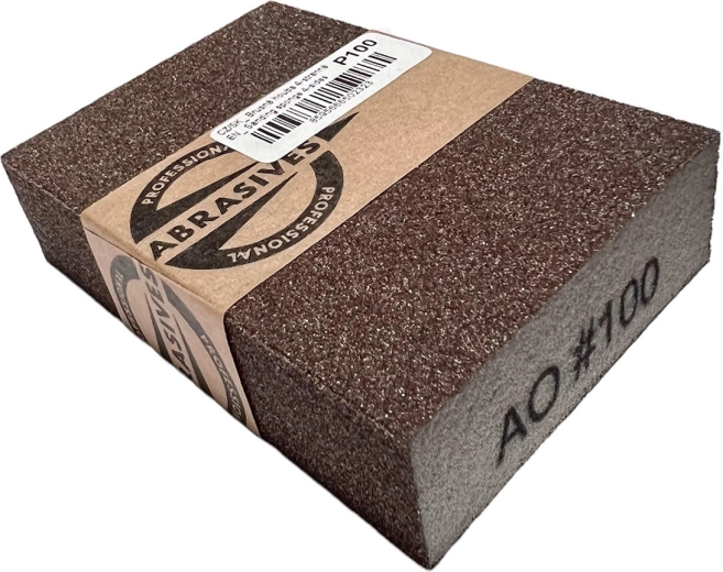 Slibesvamp 4-sidet 100 × 70 × 25 mm, korn 150