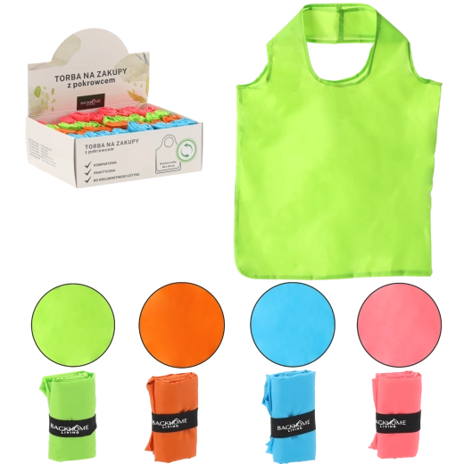 Indkøbstaske i polypropylen 46 × 43 cm, farvemix