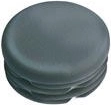 Rund prop 30 mm af LDPE, sort (20 stk)