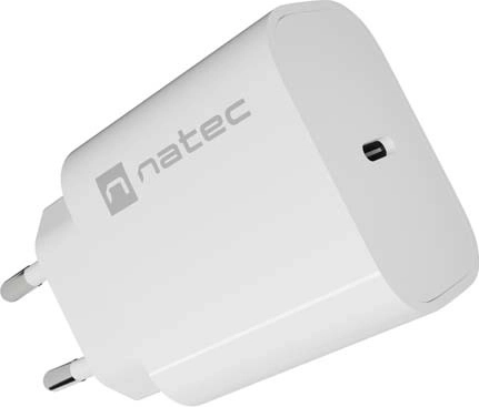 Natec Ribera netoplader USB‑C 20 W hvid