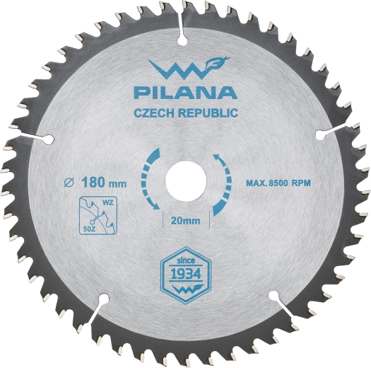 Savklinge PILANA 180 mm, 50 tænder, WZ, SK