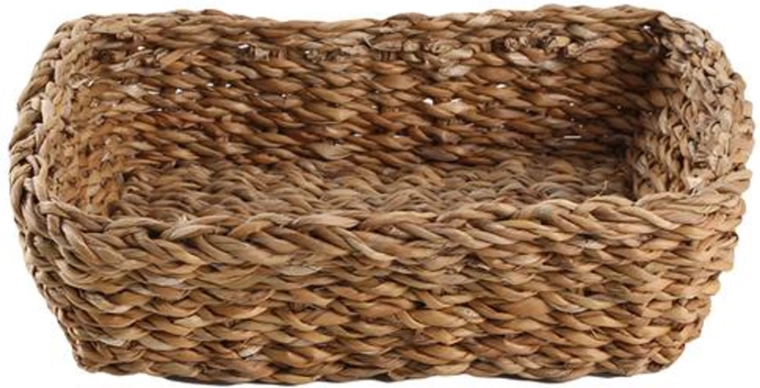 Rektangulær kurv af søgræs 29 × 23 × 8 cm