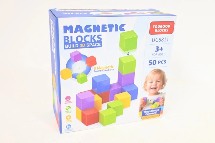 Magnetisk byggesæt Klocki magnetyczne 50 dele