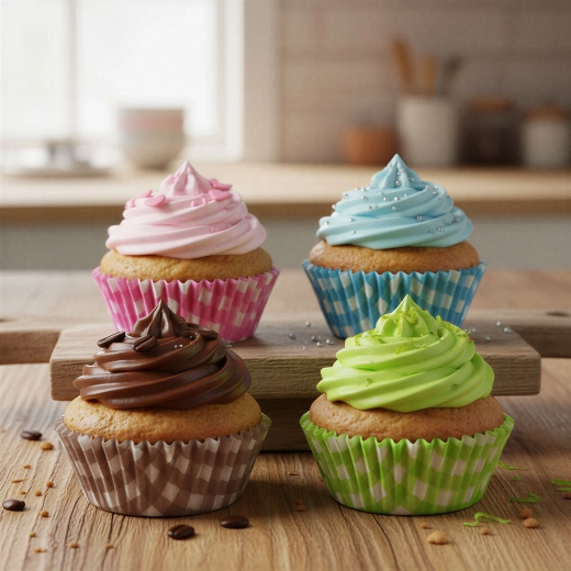 Ternede papirmuffinformar - 100 stk.
