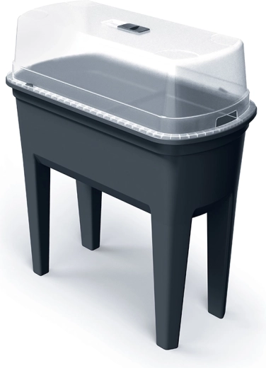 såbakke med polycarbonatlåg Botanic 77,5 cm – antracit