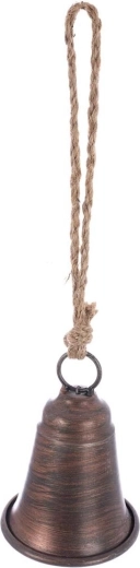 Hængende metal klokke brun 8 cm