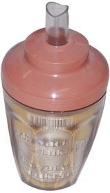 Doserings-sukkerstrøer i plast 11 cm, transparent