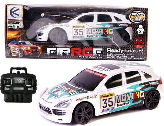 Farverig sports RC-bil - 1 stk.