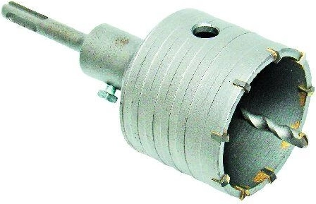 Hulkrone 73 mm med sinterkarbid og SDS Plus-fatning