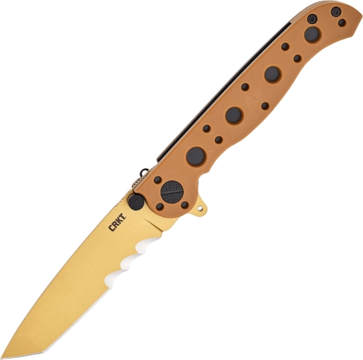 Foldekniv CRKT M16 desert tan med Veff-takker