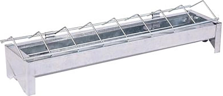 Fodertrug til fjerkræ 30 cm galvaniseret
