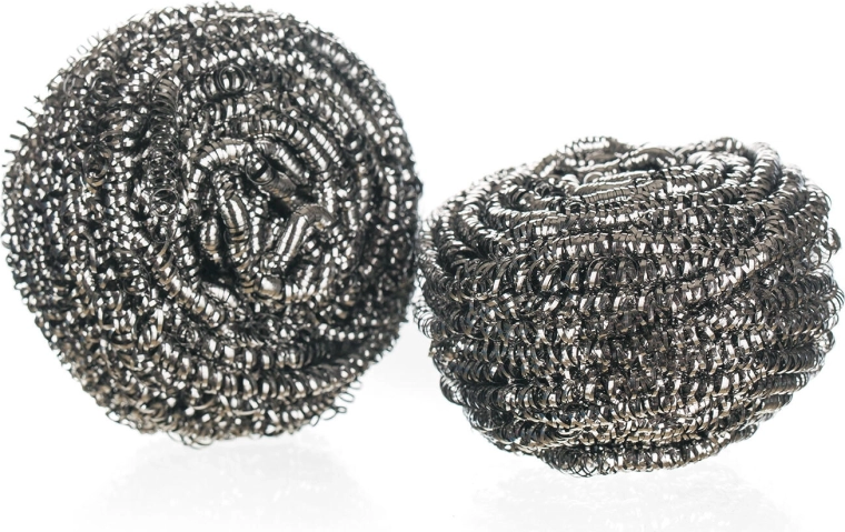 Rustfri stålsvamp 15 g, pakke med 2 stk.