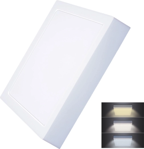 Solight påbygget LED mini-panel firkantet CCT 24 W 1800 lm