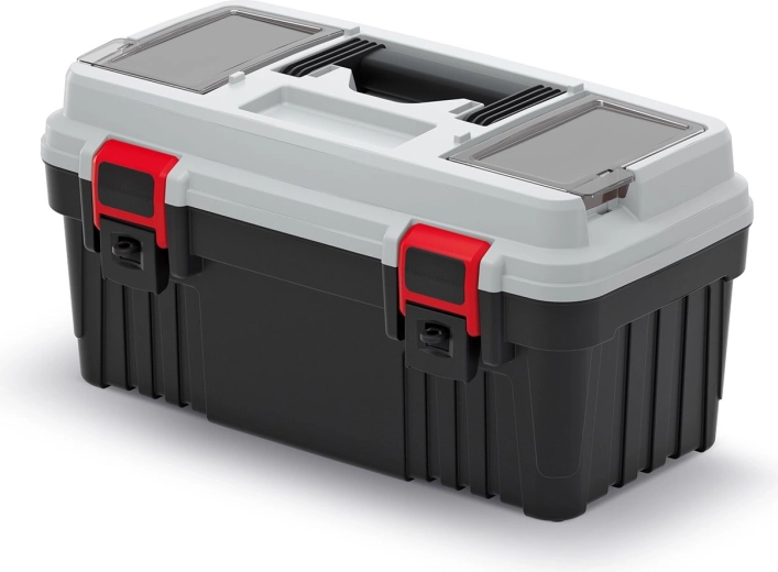 Plastværktøjskasse OPTIMA 47 × 25,6 × 23,8 cm, grå