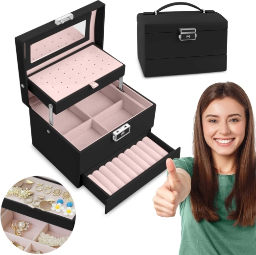 Smykkeskrin Massido MS-704 sort